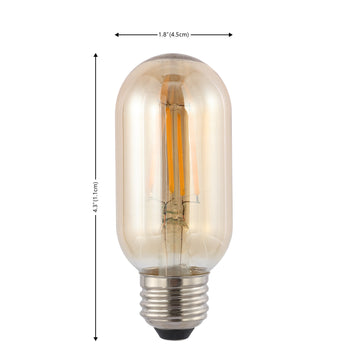 Industrial Non-Dimmable T45-4W LED Edison Glass Bulbs with E26 Base - JONATHAN Y